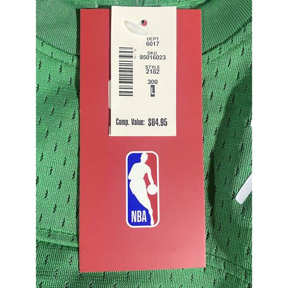 Boston Celtics Fan Jersey Men's Large Green Short Sleeve by Ultra Game NEW - Picture 3 of 10